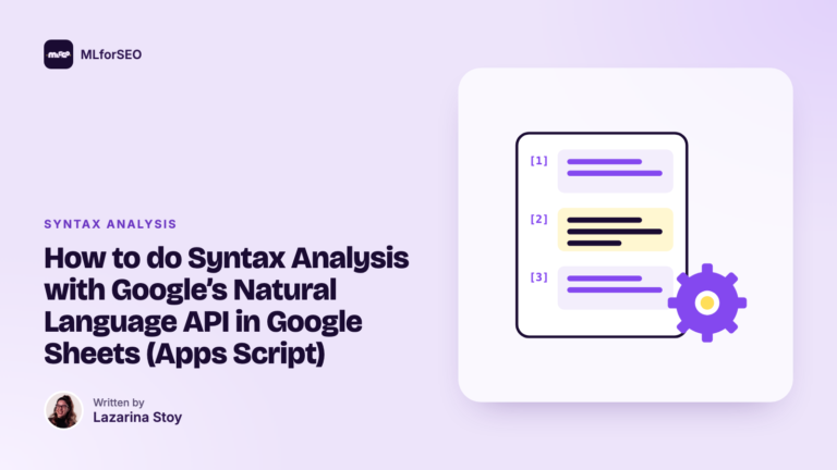 featured syntax analysis with google natural language api in google sheets