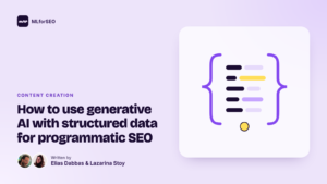 featured how to use generative ai with structured data for programmatic seo