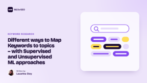 featured different ways to map keywords to topics with supervised and unsupervi