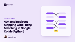featured 404 and redirect mapping with fuzzy matching in google colab python