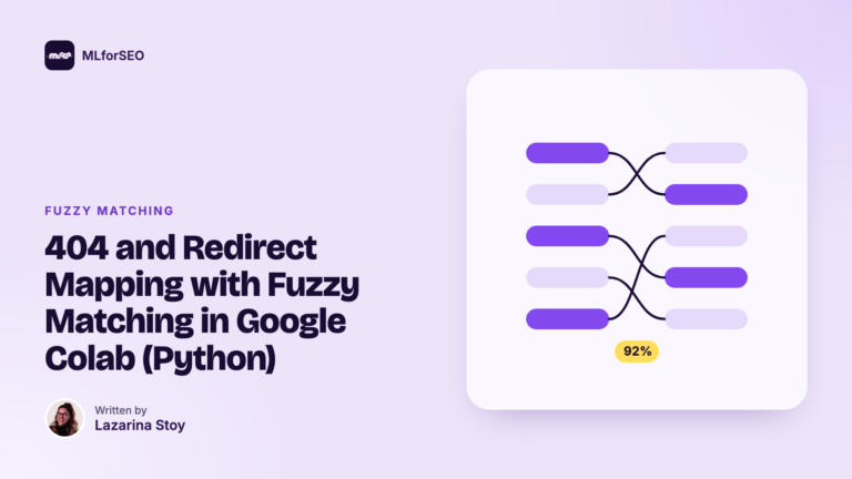 featured 404 and redirect mapping with fuzzy matching in google colab python