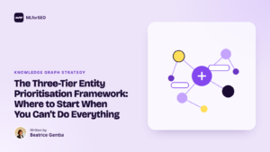featured the three tier entity prioritisation framework