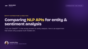 Comparing NLP APIs for Entity and Sentiment Analysis (vs Generative AI)