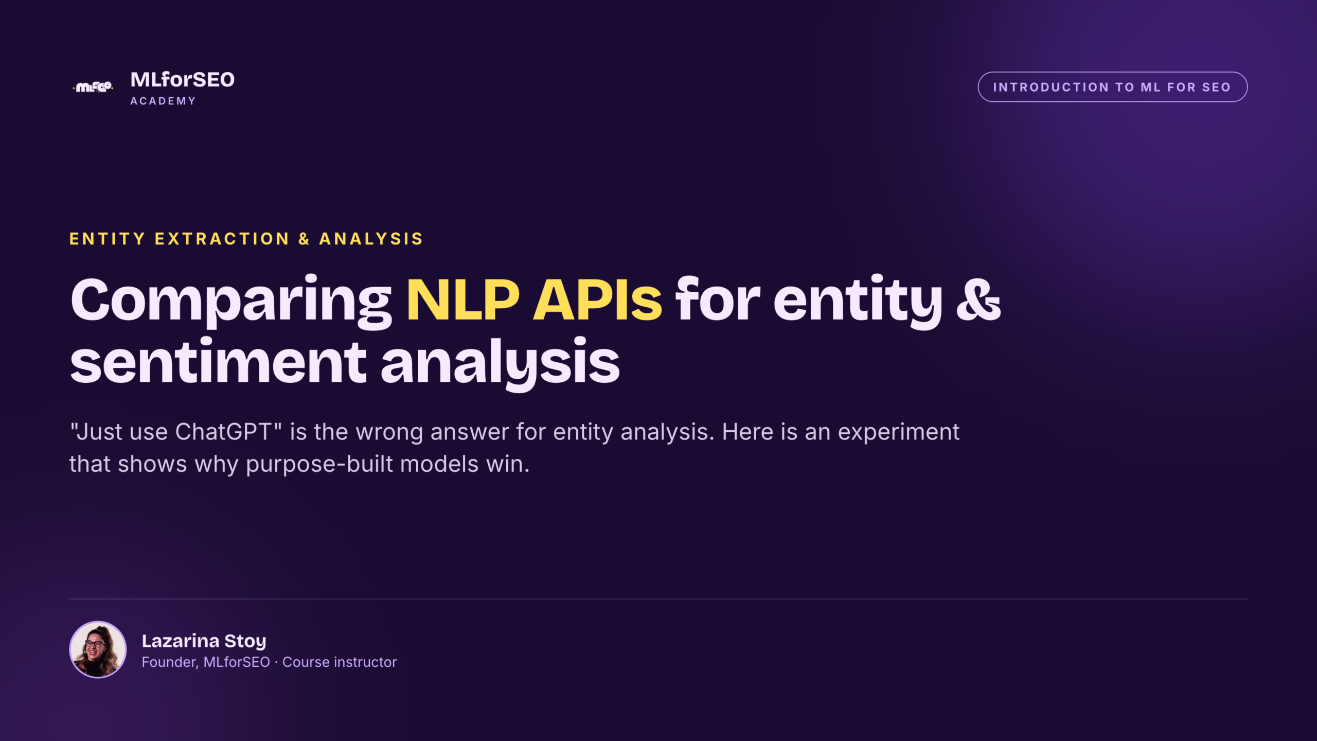 Comparing NLP APIs versus generative AI for entity and sentiment analysis