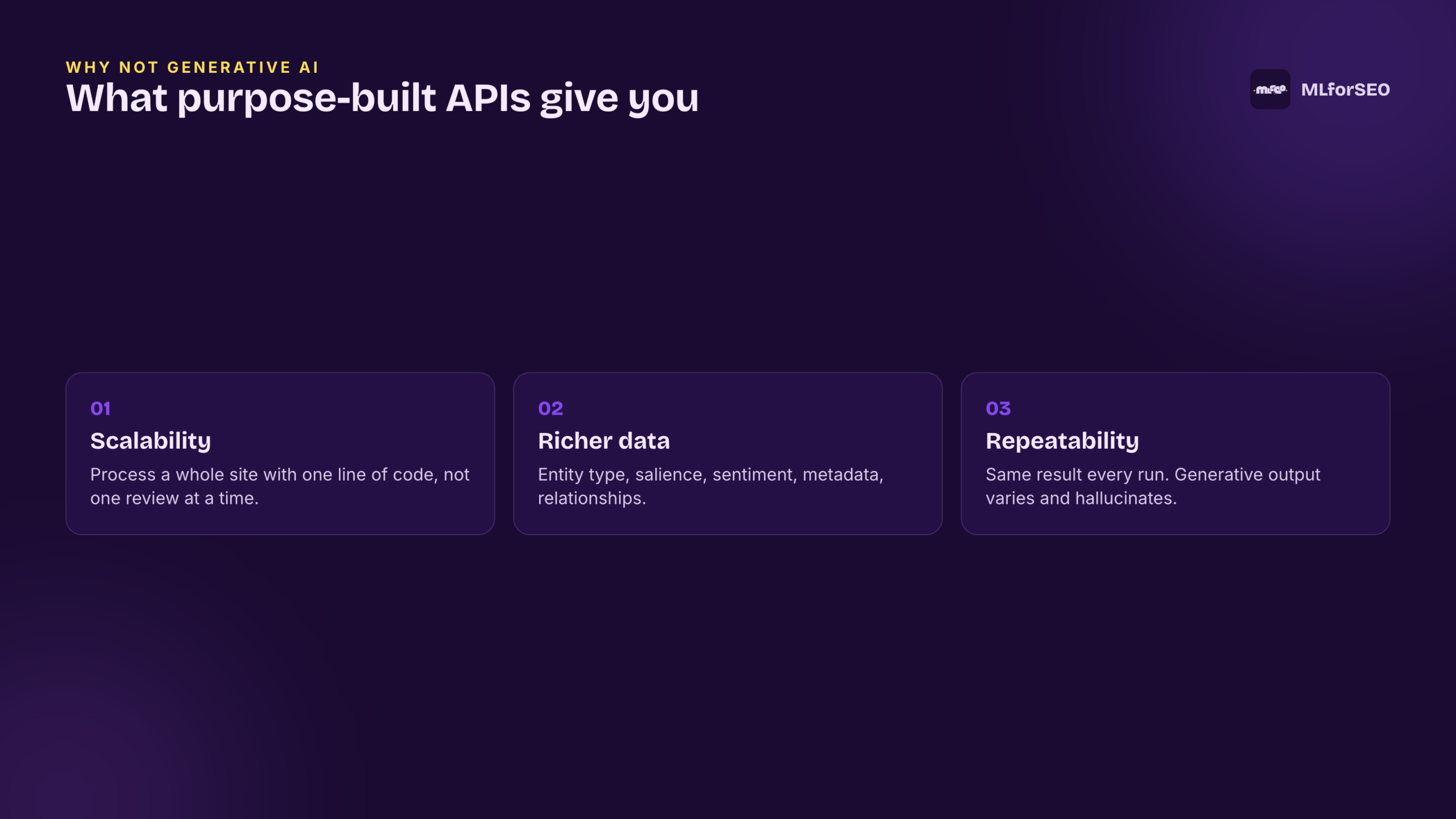 Why purpose-built NLP APIs beat generative AI for entity analysis