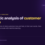 Semantic analysis of customer reviews with machine learning