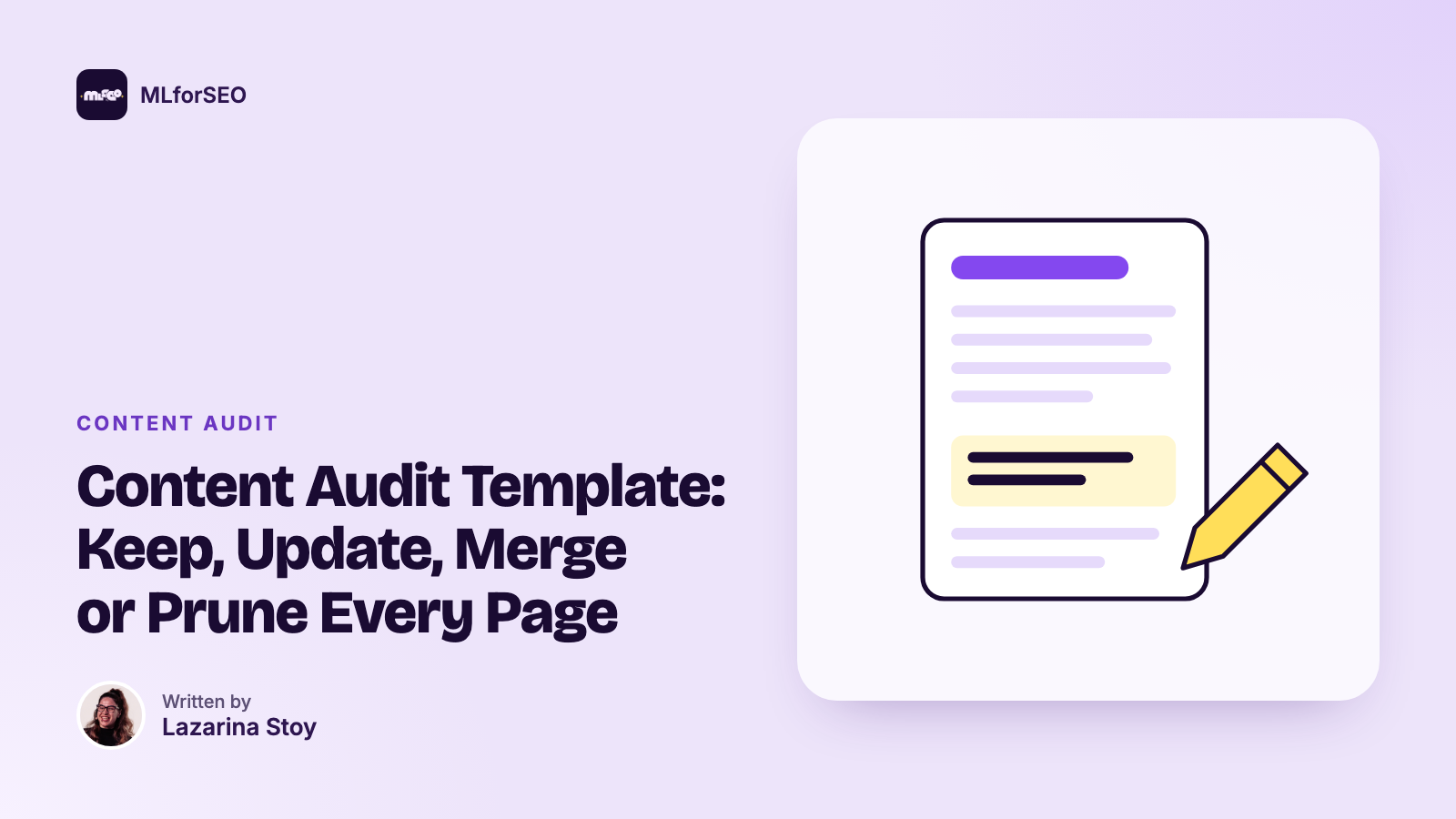 Content Audit Template: Keep, Update, Merge or Prune Every Page